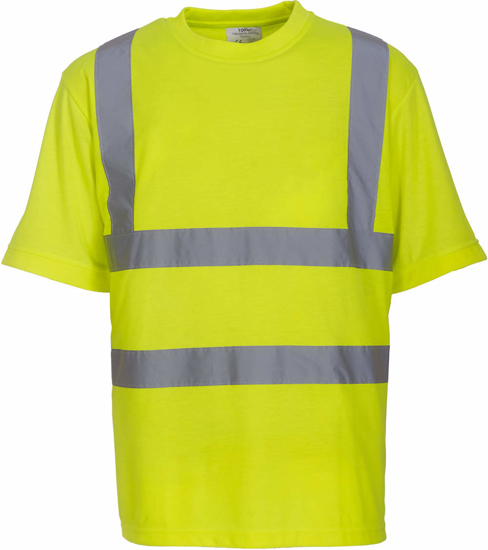 Two Band & Brace Hi VisT-Shirt neon shirt Sicherheitsshirt Signalshirt Warnshirt 